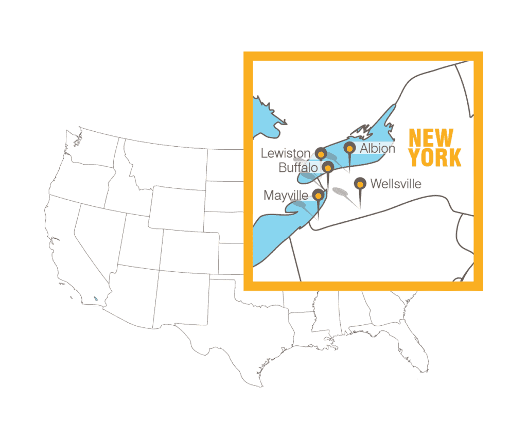 Map of Western New York